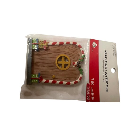 Celebrate It Merry Minis Elf Door Christmas Décor Ornaments 3" - Picture 3 of 10